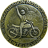 Sainte Severe motorcycle rally badge from Jean-Francois Helias