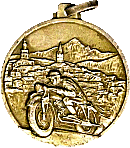 Saluzzo motorcycle rally badge from Jean-Francois Helias