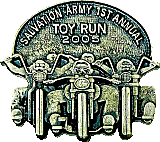 Salvation Army Toy motorcycle run badge from Jean-Francois Helias