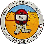 Sand Dancers motorcycle rally badge from Jean-Francois Helias