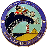 Sand Dancers motorcycle rally badge