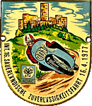 Sauerländische Zuverlässigkeitsfahrt motorcycle rally badge from Jean-Francois Helias