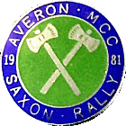 Saxon motorcycle rally badge from Nigel Woodthorpe