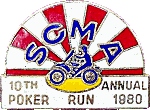 SCMA Poker motorcycle run badge from Jean-Francois Helias