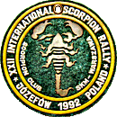 Scorpion motorcycle rally badge from Jean-Francois Helias