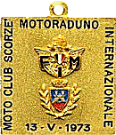 Scorze motorcycle rally badge from Jean-Francois Helias