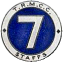 Seven motorcycle rally badge from Les Hobbs