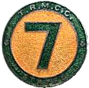 Seven motorcycle rally badge from Les Hobbs