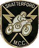 Shatterford MCC motorcycle rally badge from Jean-Francois Helias