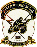 Shatterford MCC motorcycle rally badge from Jean-Francois Helias