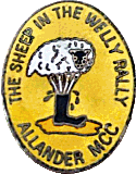 Sheep In The Welly motorcycle rally badge from Jean-Francois Helias