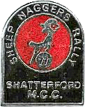 Sheep Naggers motorcycle rally badge from Ted Trett