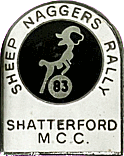 Sheep Naggers motorcycle rally badge from Jean-Francois Helias