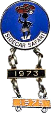 Sidecar Safari motorcycle rally badge from Les Hobbs