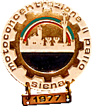 Siena motorcycle rally badge from Jean-Francois Helias