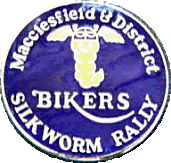 Silkworm motorcycle rally badge