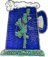 Simmer Dim motorcycle rally badge from Phil Drackley