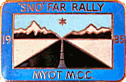 Sno Far motorcycle rally badge from Tony Graves