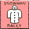 Snowman  motorcycle rally badge from Dave Jackson