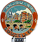 Soucelles motorcycle rally badge from Jean-Francois Helias