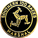 Southern 100 motorcycle race badge from Jean-Francois Helias