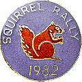 Squirrel motorcycle rally badge from Jean-Francois Helias
