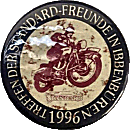 Standard motorcycle rally badge from Jean-Francois Helias
