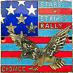 Stars And Stripes motorcycle rally badge from Jean-Francois Helias
