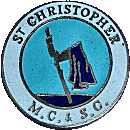 St Cristopher MC&SC motorcycle club badge from Jean-Francois Helias