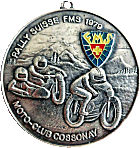 Suisse motorcycle rally badge from Jean-Francois Helias