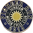Pioneer motorcycle run badge from Jean-Francois Helias