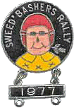 Sweed Bashers motorcycle rally badge from Ted Trett