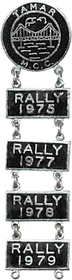 Tamar motorcycle rally badge from Ted Trett