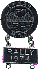 Tamar motorcycle rally badge from Les Hobbs