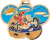 Tarragona motorcycle rally badge from Jean-Francois Helias