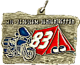 Tenten (BE) motorcycle rally badge from Jean-Francois Helias