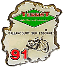 Terrot Club Essonne motorcycle club badge from Jeff Laroche