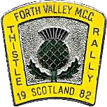 Thistle motorcycle rally badge from Ted Trett