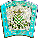 Thistle motorcycle rally badge from Bill Lees