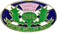 Thistle motorcycle rally badge from Ted Trett