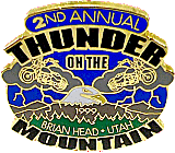 Thunder On The Mountain motorcycle run badge from Jean-Francois Helias