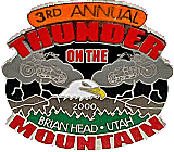 Thunder On The Mountain motorcycle run badge from Jean-Francois Helias