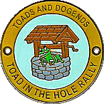 Toad In The Hole motorcycle rally badge from Ted Trett