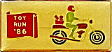 Toy motorcycle run badge from Jean-Francois Helias