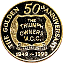 Triumph OMCC motorcycle club badge from Jean-Francois Helias