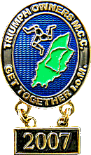 Triumph Get Together motorcycle rally badge from Jean-Francois Helias