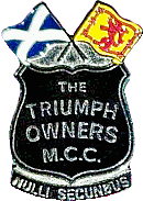 Triumph OMCC motorcycle club badge from Jean-Francois Helias