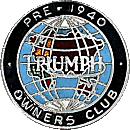 Triumph Pre-1940 motorcycle club badge from Jean-Francois Helias