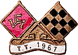 TT motorcycle race badge from Jean-Francois Helias