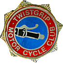 Twistgrip MCC motorcycle club badge from Jean-Francois Helias
